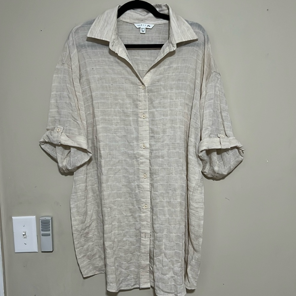 Rusty Australia  stripe short sleeve button down